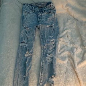 American Eagle Acid Wash Ripped Jeans